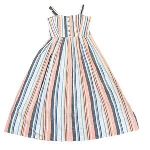 Free People Women’s Beachy Cruise Lilah Strapless Cotton Midi Dress Size Large
